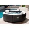 ​Piscina gonflabila cu hidromasaj Intex, jacuzzi, pompa de filtrare incorporata, 6 persoane, 2 tetiere, cu aplicatie, panou de control, apa incalzita pana la 40°, prelata si folie, 1098 litri, 218 x 71 cm-poza 5-Dacenergy.ro