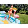 Centru de joaca pentru copii Intex, gonflabil, confectionat din PVC, cu tobogan, 244 x 198 x 71 cm, albastru-poza 5-Dacenergy.ro