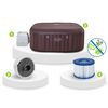 ​Piscina gonflabila, jacuzzi, Bestway Lay-Z Maldives Pro, pompa de filtrare incorporata, filtru pompa tip VI, lumini LED in 7 culori, prelata, apa incalzita la 40°, 5-7 persoane, 1050 l, 201 x 151 x 80 cm, maro-poza 7-Dacenergy.ro