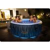 ​Piscina gonflabila cu hidromasaj Bestway, pompa de filtrare incorporata, 4 tetiere, 6 persoane, lumini LED, telecomanda pentru controlul lumini, apa incalzita la 40°, 196 x 146 x 66 cm, 908 l-poza 6-Dacenergy.ro