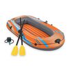 ​Barca gonflabila Bestway, un adult si un copil, 2 vasle din plastic, sarcina maxima 120 kg, pompa cu piston inclusa, 196 x 106 cm, portocaliu, Capacitate persoane	: 2-Dacenergy.ro