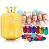 Butelie cu heliu, capacitatea de 0,42 m3 cu reductor, pentru 50 de baloane de 23 cm, include baloane si panglica colorata-poza 2-Dacenergy.ro