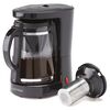 Cafetiera 2 in 1, 680 W, 1.2 l, capacitate 10 cesti, infuzor pentru ceai, oprire automata, negru-poza 2-Dacenergy.ro