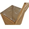 ​Cos pentru rufe DacEnergy©, realizat din bambus lacuit si material textil, cu spatiu de depozitare, design modern, 40x40x58 cm, bej, Culoare: Bej-poza 2-Dacenergy.ro