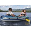 ​Barca gonflabila Bestway, 3 camere de aer, 2 adulti, 2 vasle din plastic, sarcina maxima 250 kg, pompa cu piston inclusa, 232 x 118 cm, albastra, Capacitate persoane	: 2-poza 3-Dacenergy.ro