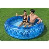 ​Piscina gonflabila pentru copii Bestway, confectionata din vinil, capacitate 401 l, 2 suporturi pentru pahare, model boho frumos, diametru 168 cm, albastru-poza 3-Dacenergy.ro