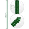 ​Set suport pentru plante, miezul de otel, invelisul din PE, inaltimea 180 cm, cu margini care faciliteaza atasarea unei sfori, 10 bucati, verde, Culoare: Verde, Inaltime: 180 cm-poza 4-Dacenergy.ro