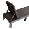 ​Sezlong de gradina DacEnergy©, realizat din plastic, 4 pozitii de inclinare a spatarului, pliabil, 60 x 158 x 30 cm, maro-poza 4-Dacenergy.ro