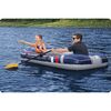 ​Barca gonflabila Bestway, PVC durabil, 3 camere de aer, 2 adulti, 2 vasle din plastic, sarcina maxima 170 kg, pompa de picior, 228 x 121 cm, albastra-poza 5-Dacenergy.ro