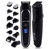 ​Aparat de tuns, cu lama de otel, functia Travel Lock, 10 viteze de rotatie, 6 capete functionale si 7 accesorii pieptene, Li-Ion 3.7V 800mAh, afisaj LCD, timp de functionare 1,5 ore, 5 W, negru-poza 7-Dacenergy.ro