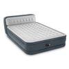 ​Saltea gonflabila Intex, pentru camping, tehnologia Fiber-Tech, spatar integrat, interior / exterior, greutatea maxima admisa 272 kg, 152 x 236 x 86 cm, cu pompa-Dacenergy.ro