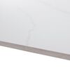 ​Masa de sufragerie DacEnergy©, blat solid, atemporal din piatra cu decor de marmura alba, picioarele din otel, pentru 4-6 persoane, 121 x 71 x 73 cm, neagra, Culoare: Alb, Negru-poza 2-Dacenergy.ro