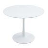 ​Masa bucatarie DacEnergy©, realizat din MDF, fixa, rotunda, design modern, diametru 110 cm, alb mat, Culoare: Alb-poza 3-Dacenergy.ro