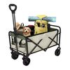 ​Carucior de transport DacEnergy©, fabricat din otel masiv si tesatura Oxford, pliabil, maner reglabil pe inaltime, 2 roti fixe si 2 pivotante, 2 buzunare laterale, 48 x 76 x 67/87 cm, bej si verde-poza 5-Dacenergy.ro