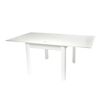 Masa bucatarie extensibila DacEnergy©, realizat din PAL melamina si MDF foliat, 6 persoane, dreptunghiulara, 92 / 184 x 102 x 82 cm, finisaj alb, Culoare: Alb-poza 3-Dacenergy.ro