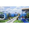 ​Casuta tip cupola DacEnergy©, realizata din policarbonat si aliaj aluminiu alb, banda luminoasa cu LED-uri, sistem de ventilare, plasa insecte, 3,6 x 2,8 m, draperie albastra, Forma	: Rotund, Culoare: Alb, Albastru-poza 4-Dacenergy.ro