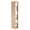 Etajera DacEnergy©, realizat din PAL laminat, 6 rafturi, de colt, multifunctional, 38x38x186,2 cm, stejar sonoma-poza 4-Dacenergy.ro