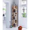 Etajera DacEnergy©, realizat din PAL laminat, 6 rafturi, de colt, multifunctional, 38x38x186,2 cm, stejar sonoma-poza 5-Dacenergy.ro