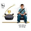 ​Scaun auto pentru copii, tapiterie detasabila, cu cotiere, ergonomic, interval de inaltime de la 125 la 150 cm, greutatea copilului 22 - 36 kg, sistem Isofix, instalare cu fata la directia de mers, gri si negru-poza 2-Dacenergy.ro