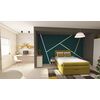 Scaun DacEnergy©, fix, dimensiune 82.5x52x45.5 cm, structura din lemn natural si otel,  sezutul si spatarul confectionate din plastic, culoare alb-poza 4-Dacenergy.ro
