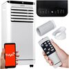 Aparat de aer conditionat portabil, raceste, dezumidifica, ventileaza si functie de somn, compresor RECHI, ecran LCD, panou de control tactil, telecomanda inteligenta, aplicatie Tuya, Higrostat, functia de blocare pentru copii, 9000 BTU-poza 3-Dacenergy.ro
