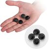 Set 2 cotiere pentru scaun de birou DacEnergy©, material rezistent, 8 dopuri de mascare, gri-poza 4-Dacenergy.ro