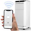 Aparat de aer conditionat portabil, raceste, dezumidifica, ventileaza si functie de somn, compresor RECHI, ecran LCD, panou de control tactil, telecomanda inteligenta, aplicatie Tuya, Higrostat, functia de blocare pentru copii, 9000 BTU-poza 4-Dacenergy.ro