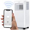 Aer conditionat portabil, 5 in1,  raceste, uscare, ventilatie, mod noapte, mod auto, aplicatia Tuya, Wi-Fi, afisaj LCD si panou de control tactil, functia de pornire automata, 2900 W-poza 11-Dacenergy.ro