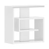 ​Masa DacEnergy©, din DTD laminat, spatiu de depozitare deschis, sub forma de polite, multifunctionala, 55 x 25 x 55 cm, alb-Dacenergy.ro