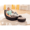 Sezlong gonflabil, dimensiuni 130 x 99 x 76 cm, material vinil, perna pentru picioare, culoare gri-poza 8-Dacenergy.ro