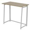 Birou DacEnergy©, structura din metal, blat din PAL melaminat, pliabil, 80 x 74 x 44 cm, finisaj alb si stejar-poza 3-Dacenergy.ro