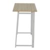 Birou DacEnergy©, structura din metal, blat din PAL melaminat, pliabil, 80 x 74 x 44 cm, finisaj alb si stejar-poza 5-Dacenergy.ro