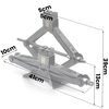 ​Cric auto trapezoidal, otel gros acoperit cu pulbere, capac protector din cauciuc, baza antiderapanta, 2 tone, pentru portbagaj, inaltime reglabila 13 cm–39 cm-poza 9-Dacenergy.ro