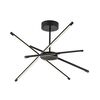 ​Lustra LED, structura din metal, abajurul din plastic, design inedit, 40 W, 2800 lm, lumina calda, 660 x 660 x 280 mm, combinatia eleganta de negru si alb-Dacenergy.ro