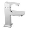 Baterie baie pentru lavoar Ferro, material alama, montaj stativ, monocomanda, finisaj cromat, ventil inclus, click-clack-Dacenergy.ro