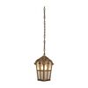 Pendul de exterior Klausen, structura metalica, abajur din sticla translucida, dulie E27, IP21, 40W, finisaj bronz antic-Dacenergy.ro