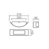 Aplica pentru exterior Smarter, realizat din policarbonat opal, partea frontala din inox, dulie E27, IP44, putere maxima de 15W, 318 x 90 x 100 mm-poza 2-Dacenergy.ro