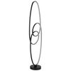 Lampadar LED, structura din metal, abajur din plastic, lumina LED incorporata cu o putere de 39W, 1890lm, lumina calda, neutra si rece, 1220 x 290 mm, negru mat-poza 2-Dacenergy.ro