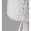 ​Veioza de masa, design jucaus, abajur textil pufos, corp din ceramica, un bec cu soclu E14, 40 W, 280 x 150 mm, crem-poza 3-Dacenergy.ro