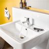 Baterie baie pentru lavoar, material alama, maner plin, aerator M24, inaltime 14.5 cm, montaj stativ, monocomanda, finisaj cromat-poza 3-Dacenergy.ro