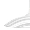 Suspensie Klausen, structura din plastic, abajur din sticla, dulie E27, 60W, 300 x 700 mm, alb si transparent-poza 3-Dacenergy.ro