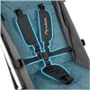 Carucior, cadru usor si durabil, roti de 360° cu suspensie, centuri de siguranta in 5 puncte, spatar reglabil, pliabil, sarcina maxima 15 kg, husa de ploaie si pentru picioare, gri inchis-poza 4-Dacenergy.ro