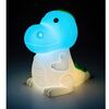 ​Veioza LED RGB, corpul lampii fabricat din plastic, abajurul realizat din silicon, forma unui dinozaur, lumina calda, 0.45 W, 30 lm, dimabil, alb-poza 6-Dacenergy.ro