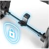 Carucior, cadru usor si durabil, roti de 360° cu suspensie, centuri de siguranta in 5 puncte, spatar reglabil, pliabil, sarcina maxima 15 kg, husa de ploaie si pentru picioare, gri inchis-poza 6-Dacenergy.ro
