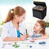 ​Set 60 markere duble DacEnergy©, cerneala pe baza de alcool, cu varf de 1 mm si 6 mm, cu geanta, nuante vibrante, intense, colorate, Numar bucati/set	: 60-poza 6-Dacenergy.ro