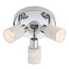 Plafoniera Smarter, structura din metal, 3 surse cu dulie E14, 28W, design modern, 164x200 mm, crom si alb-Dacenergy.ro