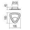 Aplica LED Smarter, structura din metal, dispersor din acril transparent cu efect de bule de aer, 12W, alba-poza 2-Dacenergy.ro