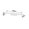Aplica LED pentru baie Rabalux, un dispersor din plastic, 12W, IP44,  490 x 60 x 70 mm, bronz-poza 3-Dacenergy.ro