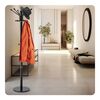 Cuier pentru hol DacEnergy©, structura metalica din otel, baza de marmur, elegant, solid, 16 carlige, 175 cm, negru-poza 5-Dacenergy.ro
