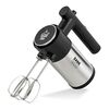 Mixer de mana Zass, 300 W, 2 teluri, 2 carlige, 5 trepte de viteza, buton de eject cu sistem de siguranta, negru si argintiu-Dacenergy.ro